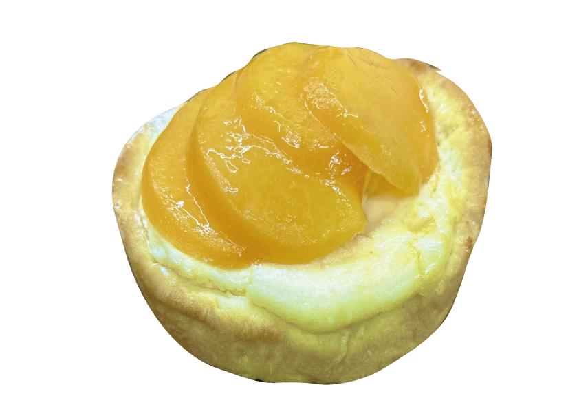 3. 白桃と黄桃のピーチタルト