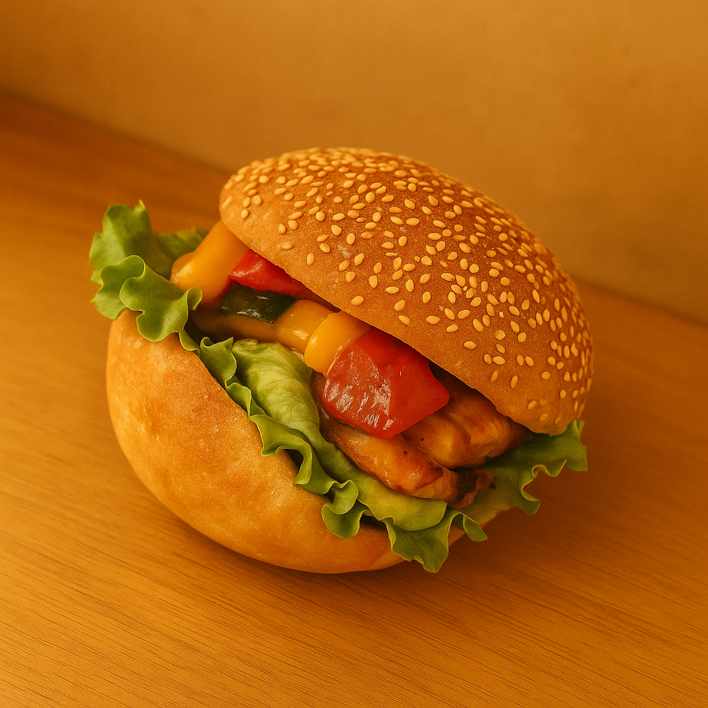 4.柚子香る グリルチキンバーガー ¥432 tax in