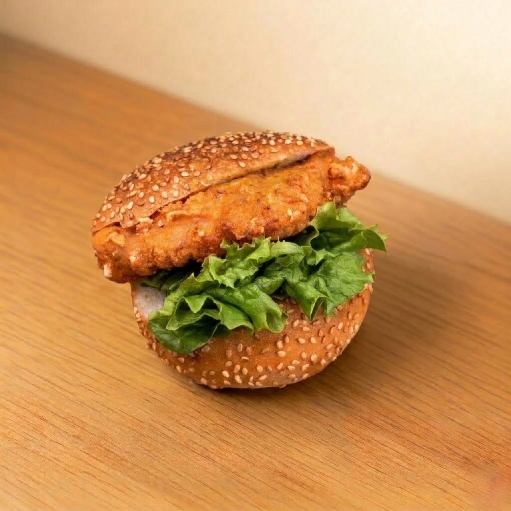 2.  ハニーマスタードチキンバーガー¥４５４ tax in