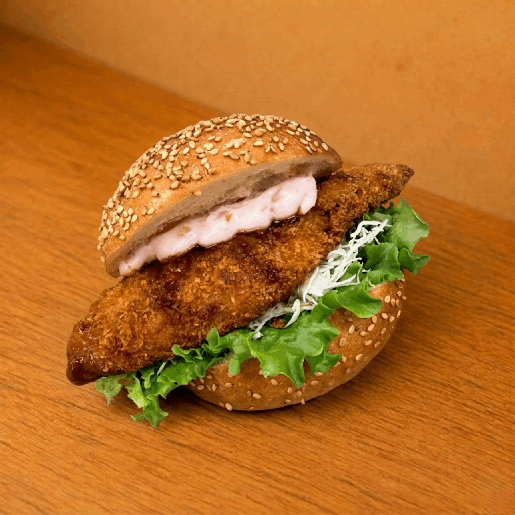 2. 生姜香る白身バーガー
